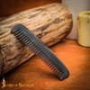 Lord of Battles Medieval Handcrafted Genuine Horn Comb Natural Horn Comb Genuine Horn Comb 100% Handmade Hair Comb Premium Quality Anti-Static (Natural Horn)
