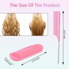 44 Pcs Foam Sponge Hair Rollers Set 0.59 Inch Flexible Hair Styling Sponge Curler Soft Sleeping Hair Curlers and Stainless Steel Rat Tail Comb Pintail for Hairdressing Styling(Black, Pink)