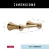 DELTA FAUCET 73850-CZ Lahara Wall Mounted Pivoting Toilet Paper Holder in Champagne Bronze