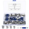 Cam Lock Nuts and Cam Screws, 110 Pcs Cam Locks for Furniture Connecting Cam Lock Fittings, 3 in 1 Cam Connector Bolt Fittings Fasteners Hardware Parts for Drawer Dresser Cabinet