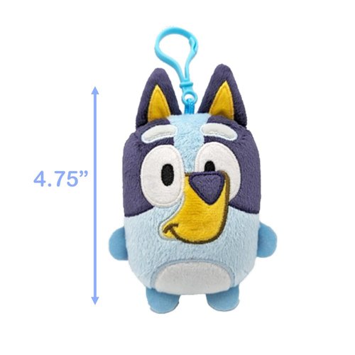 Bluey Mini Plush, 4.75 Inch Tall Plush Toys with Clip, Perfect to Clip onto Bags and Backpacks, Ages 3