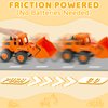 Beestech Construction Toys for 3 Years Old Boys Girls Kids, Friction Powered Construction Truck Toys Vehicles Sand Toys Trucks Excavator, Bulldozer, Road Roller (Colorful 4 Pack)