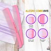 Allegro Combs #415 Combs for Women, 7 Inches Combs for Men, Parting Comb, Hair Comb, Comb for Men 6 Count (Fresh Pink)