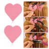 GlamorDove Keratin Hair Extension Tools 20Pcs Heat Shield Guards Heat Protector Shields for I Tip Hair Extensions Lovely Heart Shape Spacer Template