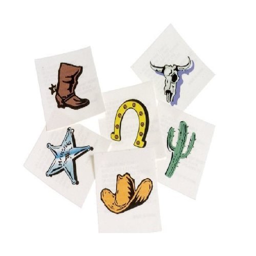 US Toy Western Temporary Tattoos (2-Pack)