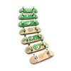 SPITBOARDS 34mm x 96mm Pro Fingerboard Set-Up (Complete) | Real Wood Deck | Pro Trucks with Lock-Nuts and Pro Bushings | Polyurethane Pro Wheels with Bearings | Slimeball (Green Version)