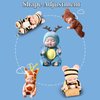 TISDEN 4 Inch Mini Baby Dolls 6pcs Set Realistic Baby Dolls Toys with Cute Handmade Doll Clothes for Suitability Kids 3 and up (Cute)