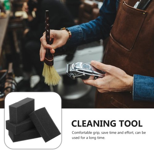 Beaupretty 5 Pieces Sponge Hair Brush Barber Salon Cleaning Sponge Hair Brush Portable Hair Sponge for Cleaning Hair Cutting Sponge