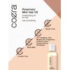 Coera Rosemary Mint Hair Oil | 4 fl oz | Hydrating and Moisturizing for Hair | Free of Parabens, SLS, & Fragrances