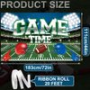 Football Backdrop, Football Field Backdrop Banner 72 x 44'' Football Themed Party Supplies for Football Birthday Party Decorations Baby Shower Photography Decor