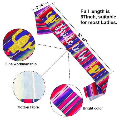 Sombrero Final Fiesta Wedding Veil Bachelorette Party Decorations, Bride to Be Satin Sash, Mexican Theme Bridal Shower Party Favor, Bachelorette Party Veil for Bride