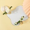 Yonchic 2-Piece Multiple Shapes Metal Hair Clips, Camellia Flower Hair Claws for Thin/Medium Thick Hair, Elegant Rose Barrettes Strong Hold Hair Clamps Non Slip Cute Fabric Hair Accessories