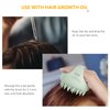 Sndyi Scalp Massager Shampoo Brush, Scalp Scrubber with Soft Silicone Bristles, Scalp Exfoliator for Dandruff Removal, Scalp Massager for Hair Growth, Wet Dry Hair Brush for Scalp Care, Green