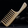 3 Pcs Bamboo Comb Set Wooden Wide Tooth Comb for Women Men, Anti-static Detangling Hair Comb for Curly Fine Straight Wet Dry Hair, Natural Bamboo Styling Comb
