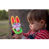Knitted Hand Puppet with Movable Mouth- Colorful Girl and Boy Puppets - Fun Puppet for Kids - Theatre Sock Puppet for Toddlers- Handmade Educational Children Puppet Animals (Bunny)