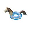 Swimline Hobby Horse Glitter Inflatable Pool Ring, Multi, 67"x 37" x 31"