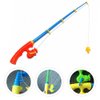 Toddler Toy Kids Magnetic Fishing Rod Toy: 6pcs Plastic Fishing Toy Pole Floating Fishing Game Rod Bathtime Carnival Toddler Education Teaching Toy (Random Color) Toddler Tub Toys