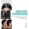 REVO Hairline Powder: Instant Root Touch Up, Hair Loss Concealer, Gray Hair Cover Up, 48-Hour Powder for Thinning Hair, Men & Women, Adds Volume, Seamless Blend, Long-Lasting Coverage (Black)