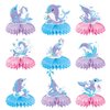 9Pcs Dolphin Party Decorations Dolphin Honeycomb Centerpieces Table Topper Favors for Kids Supplies