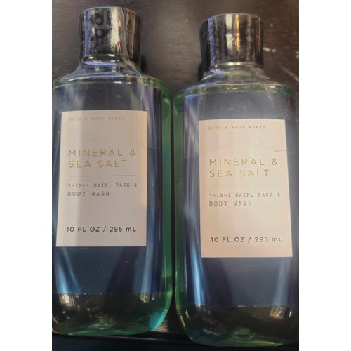 2 MINERAL AND SEA SALT Shower Gel bath body wash 10 fl oz