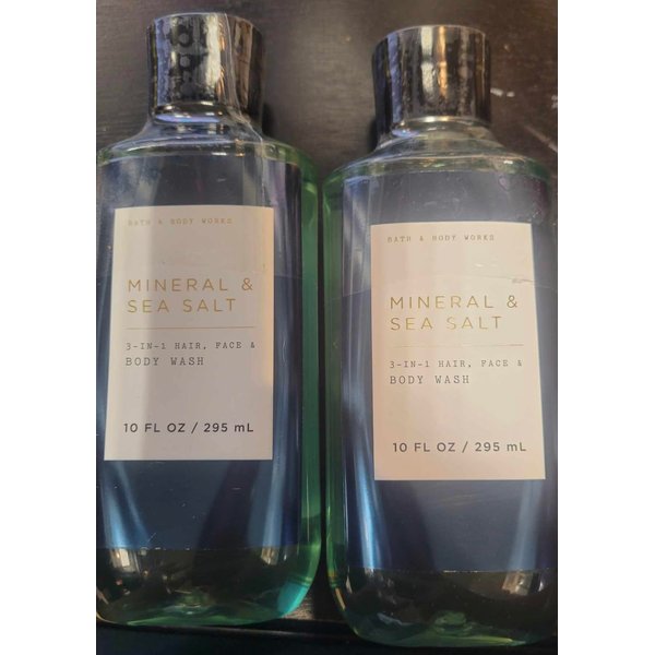 2 MINERAL AND SEA SALT Shower Gel bath body wash 10 fl oz