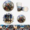 Skybooly 171 Pcs Monster Truck Party Supplies Serves for 24 Guests Monster Truck Birthday Decorations Set Include Banner Plates Napkins Cup Tablecloth for Car Themed Birthday Party Decorations