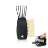 YAFIYGI 1 PCS Hairbrush Cleaner Tool Black Hair Brush Cleaners Quick Cleaning Machine Plus Comb and Rake Easy to Clean Small Hair Brush for Thin and Thick Hair Home and Salon Use