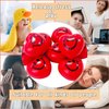 24 PCS Valentine's Day Heart Stress Balls,Red Smile Face Squeeze Balls,Heart Shaped Foam Balls for Kids and Adults,Valentine Party Favors