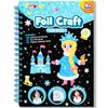 FUNNYB&G Foil Christmas Craft Activity for Kids: Foil Art Winter DIY Toy Kit, No Mess Creative Travel Supply Set, Idea Birthday Stocking Stuffers Gift for Girl Boy Children 4 5 6 7 8 9 Year Old