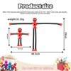 Bendable Robot Figures Set of 4, Flexible Suction Cup Men, Fidget Pop Tubes Sensory Toys for Girls and Boys