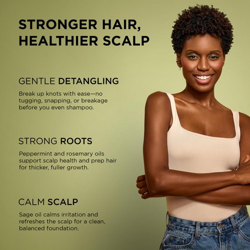 African Pride Feel It Formula Pre-Wash Detangler | Hair Treatment & Hair Mask with Peppermint, Rosemary & Sage | Strengthens, Moisturizes, Promotes Growth | 12 oz