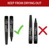 CUBLIVE 2024 New Magic Eyebrow Pencil, 3D Waterproof Microblading Eyebrow Pencil Contouring Pen, 4-point Brow Lifter, Natural Fine Stroke Microblading Eyebrow Pencil(Black&Light Brown)