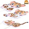 24Pcs Tiger Cupcake Toppers Tiger Party Supplies Safari Baby Shower Decorations for Tiger Theme Jungle Safari Animal Birthday Party Baby Shower