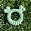 Nylabone Sensory Material Puppy Chew Toy Ring - Puppy Teething Toy for Boredom & Stimulation - Puppy Supplies - Chicken Flavor, Small/Regular (1 Count)