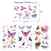Konsait Kids Tattoos Butterfly Temporary Tattoos Sticker for Girls Children's Birthday Party Bag Filler Gift Idea Party Favors, 154 Pcs Kids Butterfly Flower Girls Tattoos