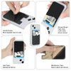 Zemexy Phone Wallet Stick on,5Pack Phone Card Holder for Back of Phone Case,Silicone Sticky Credit Card Holder for Cell Phone Double Pocket Sticker All Smartphones—Navy,Sierra,Pastel,Blue,Black