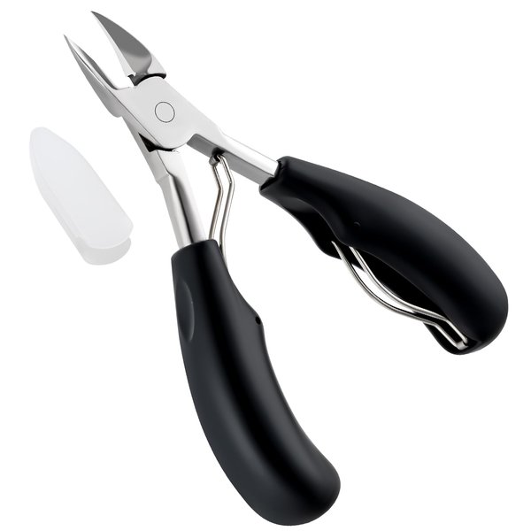 Amrules Toenail Clippers, Professional ingrown toenail Tools, Nail Treatment Foot Tool for Thick & Ingrown Toenails, Stainless Steel Pedicure Tools with Sharp Curved Blade for Men Women & Seniors