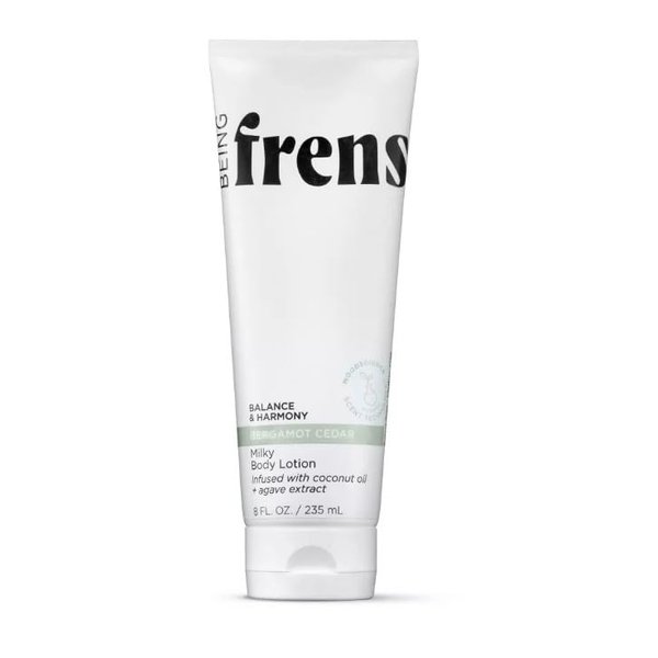 Being Frenshe Milky Hydrating Lotion for Dry Skin with Coconut Oil - Bergamot Cedar - 8 fl oz