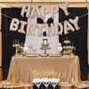 Happy Birthday Balloon Banner Beige, 16 Inch Neutral Tan Self Inflating Happy Birthday Foil Balloon, Nude Birthday Bunting Banner Letter Balloons for Men Women Birthday Party Decorations Supplies