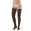 Ames Walker AW Style 48 Sheer Support 20-30 mmHg Firm Compression Open Toe Thigh High Stockings w/Top Band Beige Medium