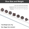 DND Dice,Hollow D&D Metal Dice,Dungeons and Dragons Dice Set with Gift Box,7 PCs Steampunk Polyhedral Dice Games Set for RPG,MTG,Pathfinder,(Dragon Blood Spattered)
