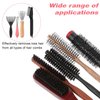 Hairbrush Cleaner Tool Set, 4 PCS Hair Brush Cleaner Rake Comb Cleaning Brush Mini Comb Cleaner Hairstylist Essentials Embedded Tool for Home and Salon Use Removing Hair Dust (4 Style)