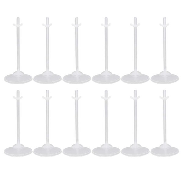 HEALLILY 36pcs Doll Stands Display Holders Doll Stands Doll Mini Display Stand Doll Support Frame Toy Doll Accessories Prop up 11 to 13 Inch Dolls and Action Figures Doll Accessories ( Transparent )
