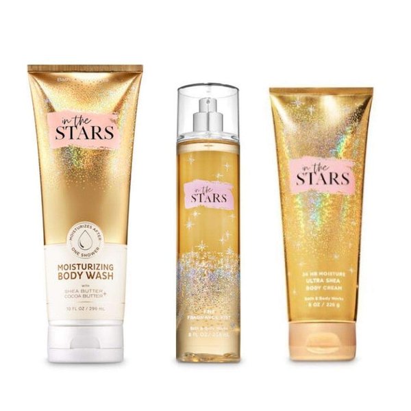 In The STARS - Moisturizing Body Wash, Fine Fragrance Mist and Ultra Shea Body Cream - 3 pc - Gift Set
