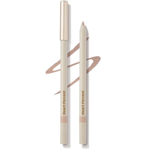 Heart Percent Dote On Mood Gel Eyeliner Pencil, Long-Lasting Waterproof Smudge Proof Smooth Retractable Eye Liner Pencil with Built-In Sharpener (07. Skin Gray)