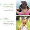 Lovely Simulation Rabbit Hair Ties, Hair Scrunchies For Girls Elastic Ponytail Holders Rubber Band For Hair, Kid Hair Clip,Headbands,Hair Accessories Set For Baby and Kids 1011PCS (Pink)