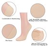 Double Couple 8 Pairs No Show Socks Women Low Cut Socks for Flats Non Slip Thin Liner Socks (4 Black & 4 Nude)