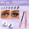 DIY Lash Extension Kit 280 Pcs Lash Clusters Kit Individual Lashes Natural 9-16mm D Curl with Bond Seal Tweezers Pearl Stickers Lash Glue Remover for Beginner Eyelash Extensions at Home (30D+40D)