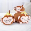 Achwishap Banana Monkey Plush Pillow,Monkey Stuffed Animal Plush Toy,Cute Plushie Banana Monkey Kawaii Pillow,Lovely Monkey Hugging Pillow Gifts for Kids Adults(20”Brown)