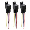 uxcell 3pcs JD-2912 5 Pin DC 48V 40A Universal Car Vehicle Motor Fuse Relay Switch Power with Harness